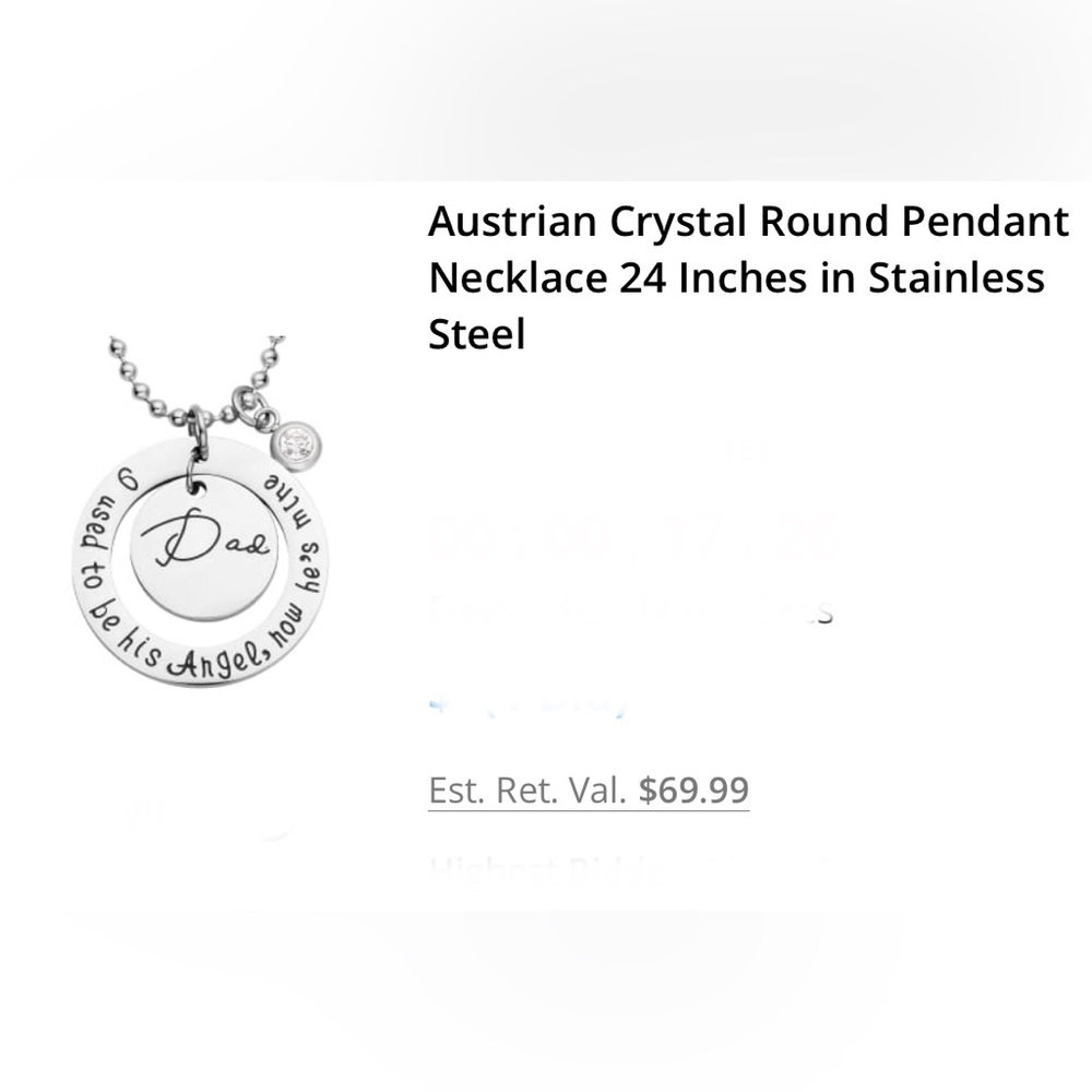 NWT Dad Necklace